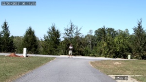 view at 100 feet from a 12mm 35 degree FOV lens 4K security camera