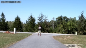 view at 75 feet from a 12mm 35 degree FOV lens 4K security camera