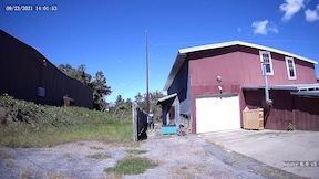 view of a person at 50 feet from a 4mm 118 degree FOV lens 4K security camera