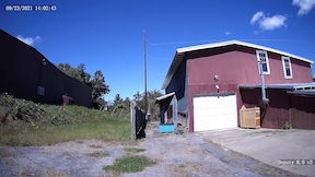view of a person at 75 feet from a 4mm 118 degree FOV lens 4K security camera