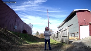 view of a person at 10 feet from a 4mm 118 degree FOV lens 4K security camera