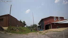 view at 50 feet from a 2.8mm 112 degree FOV lens 4K security camera