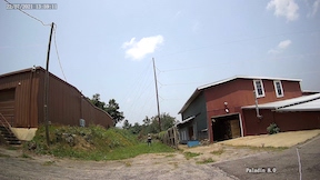 view at 75 feet from a 2.8mm 112 degree FOV lens 4K security camera