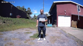 view of a person at 10 feet from a 4mm 86 degree FOV lens 4K security camera