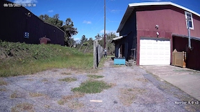 view of a person at 75 feet from a 4mm 86 degree FOV lens 4K security camera