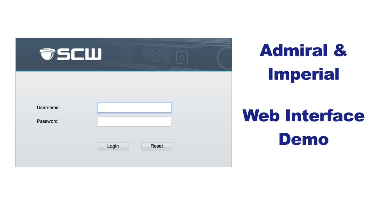 Admiral Web Interface Demo