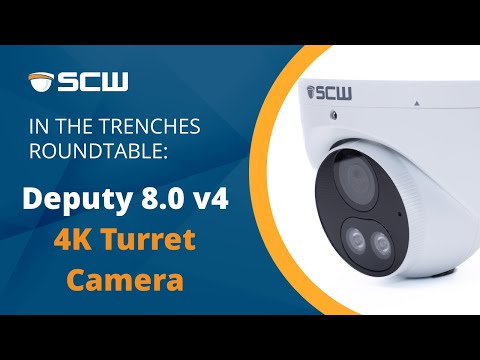 4K Turret Camera with Active Deterrence