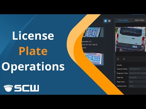 License Plate Operations via Viewstation